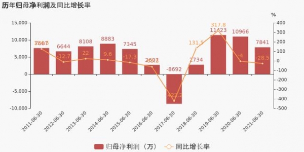 「图解中报」保税科技：2021上半年归母净利润为7841万元，同比下降28.5%-2.jpg