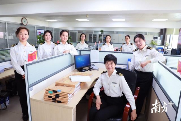 黄埔东江口海关“妙稽查工作组”获评今年省“巾帼文明岗“单位-3.jpg